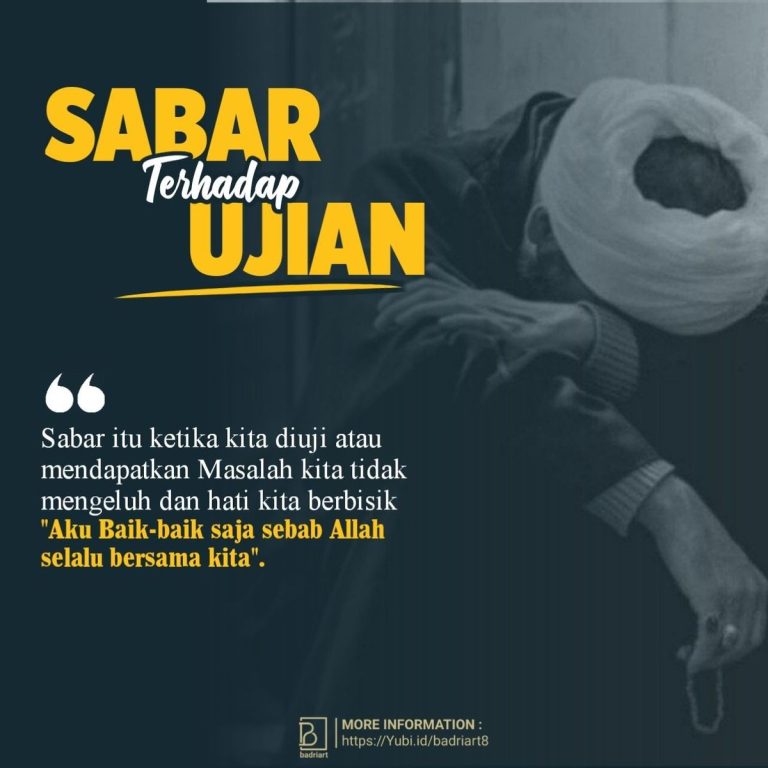 Sabar Menghadapi Cobaan dalam Islam