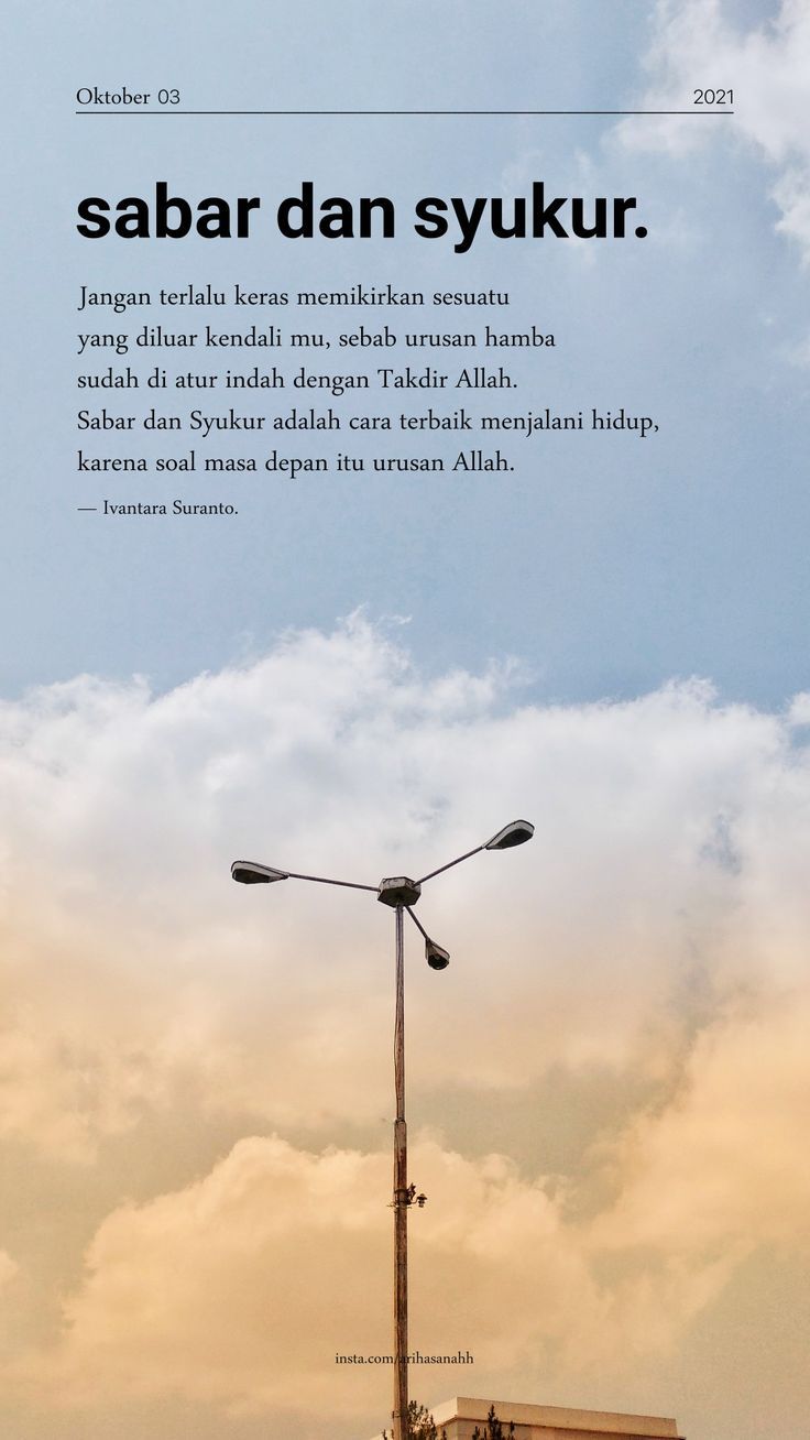 Sabar, Syukur, Ikhlas